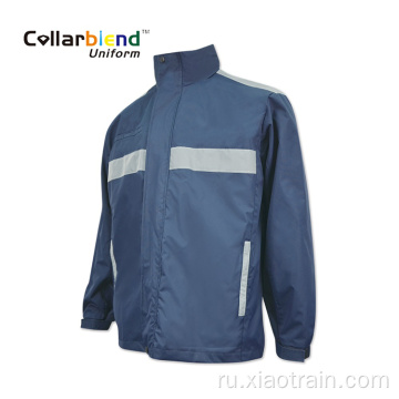 Индивидуальная светоотражающая куртка темно-синего цвета